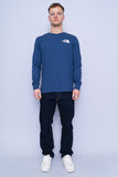 Polera azul the north face Talla M 4