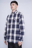 Camisa escocesa azul Carhartt Talla L 2