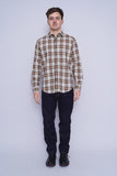 Camisa escocesa beige Banana Republic Talla M 4