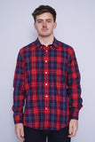 Camisa escocesa roja Tommy Hilfiger Talla L 1