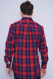 Camisa escocesa roja Tommy Hilfiger Talla L 3