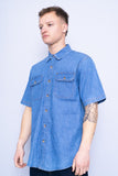 Camisa denim azul wrangler Talla M 2
