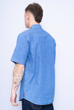 Camisa denim azul wrangler Talla M 3
