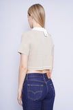 Sweater crema/rosado palido OAK + FORT Talla S 3