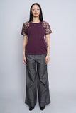Sweater morado Tory Burch Talla M 4