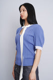 Sweater bicolor celeste/blanco KATE SPADE Talla M 2