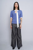 Sweater bicolor celeste/blanco KATE SPADE Talla M 4