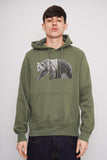 Poleron verde the north face Talla M