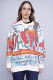 Poleron multicolor jean-michel basquiat x hym Tall 1