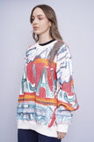 Poleron multicolor jean-michel basquiat x hym Tall 2