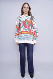 Poleron multicolor jean-michel basquiat x hym Tall 4