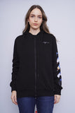 Poleron negro off-white Talla M