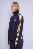 Poleron azul / amarillo ADIDAS Talla L 2