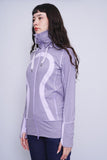 Poleron bicolor lila LULULEMON Talla 8 2