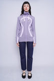 Poleron bicolor lila LULULEMON Talla 8 4