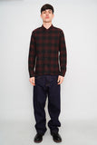 Camisa cuadrille negro/burdeo Allsaints Talla S Image 3