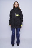 Parka negro dc Talla M 4