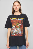 Polera casual  negro bettyboop talla M 460