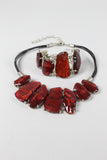 Collar rojo/negro CHICO´S Talla TU 1
