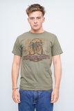Polera Verde harley davidson Talla S
