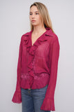Blusa Burdeo sere nade Talla M Image 1