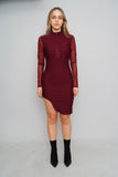 Vestido Burdeo Adidas Talla S Image 3