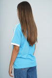 Polera celeste Adidas Talla S Image 2