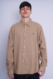 Camisa cuadrille beige ralph lauren Talla XXL 1