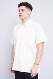 Camisa crema the genuine haband guayabera Talla L 2