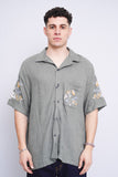 Camisa verde The Abercrombie & Fitch SUMMER LINEN 1