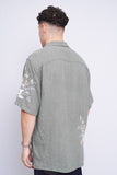 Camisa verde The Abercrombie & Fitch SUMMER LINEN 3