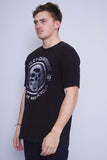 Polera Print negro Harley Davidson Talla L 2
