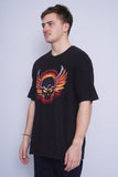 Polera Print negro Harley Davidson Talla XL 2