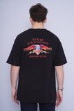 Polera Print negro Harley Davidson Talla XL 3