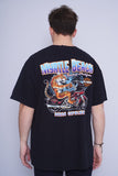 Polera Print negro Harley Davidson Talla XXL 3