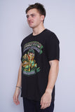 Polera Print negro Harley Davidson Talla L 2
