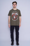 Polera Print verde Harley Davidson Talla L 4