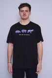 Polera Print negro teddy fresh Talla XL 1