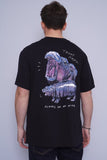 Polera Print negro teddy fresh Talla XL 3