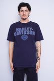 Polera Print azul Harley Davidson Talla L 1