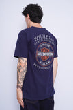 Polera Print azul Harley Davidson Talla L 3
