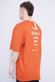Polera Print naranjo Harley Davidson Talla XL 3