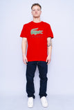 Polera Print rojo lacoste Talla XL 4