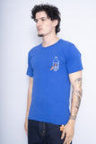 Polera Print azul piraña joe Talla S 2