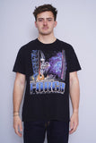 Polera Print negro cedar point Talla L 1