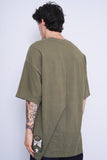 Polera Print verde tapout american arrogant Talla 3