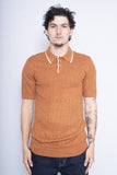Polera Print naranjo pj paul jones Talla S 1