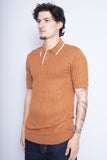 Polera Print naranjo pj paul jones Talla S 2