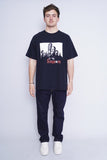 Polera Print negro fruit of the loom Talla XL 4