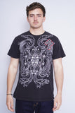 Polera Print negro indigo 30 Talla L 1
